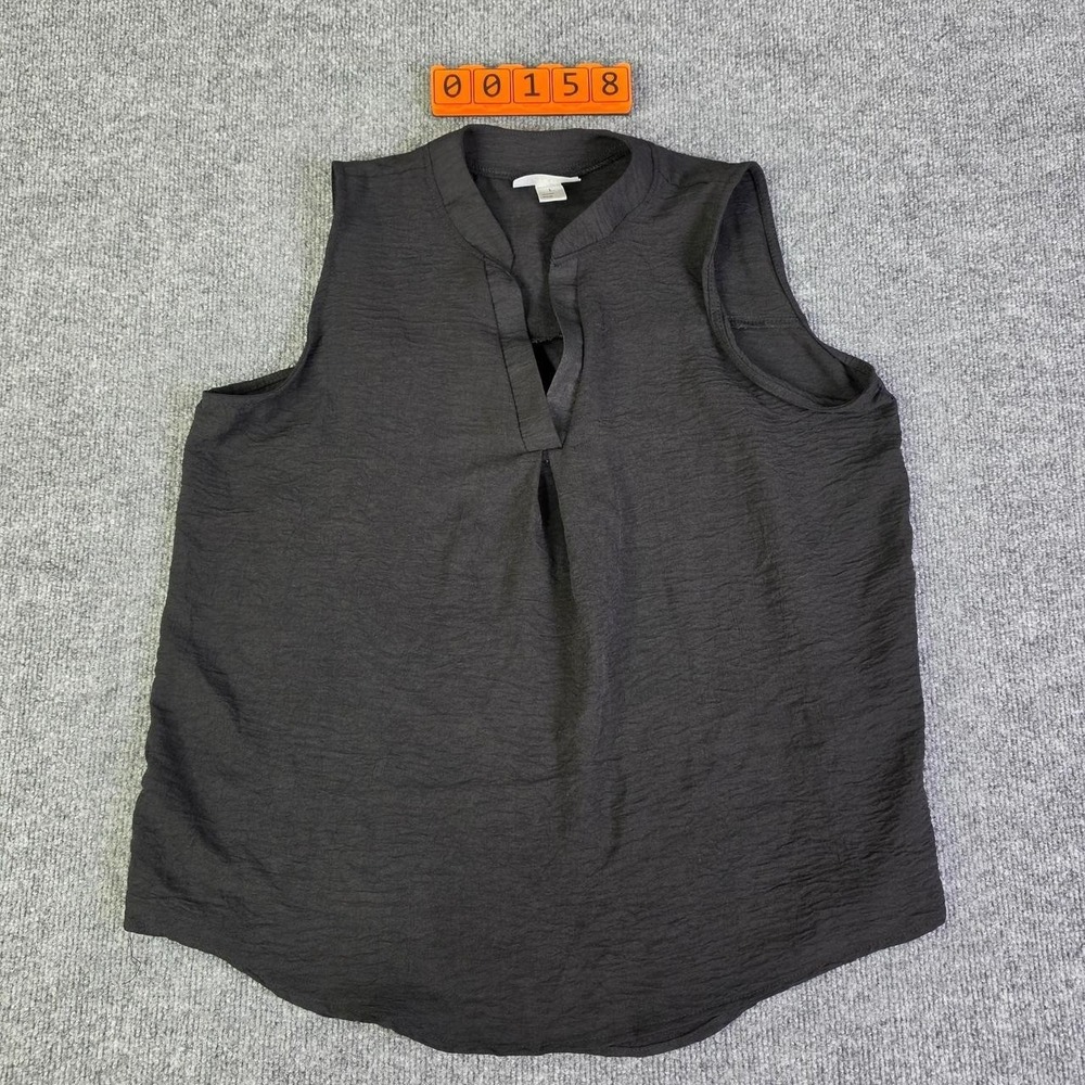 Just Be Black polyester blouse with wavey texture Size Large